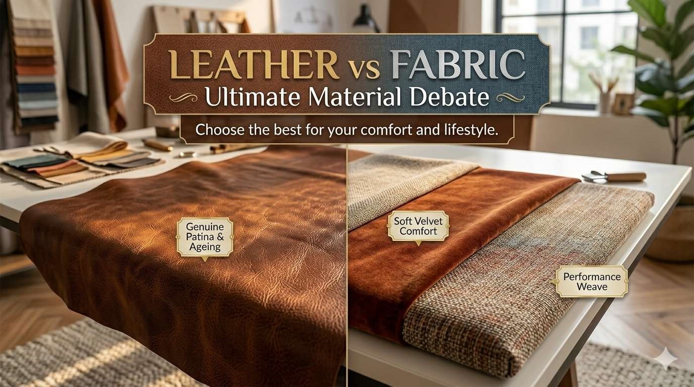 Leather vs Fabric Sofa